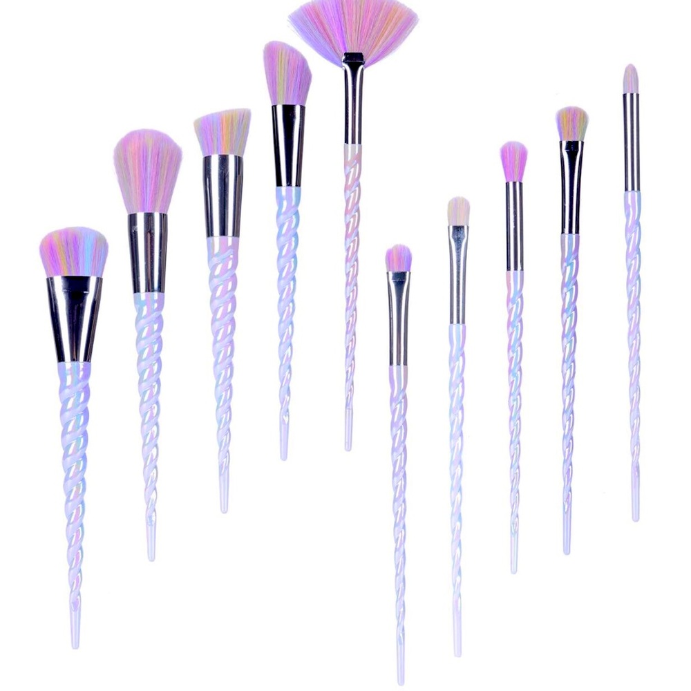 10 Piece Unicorn Makeup Brush Set